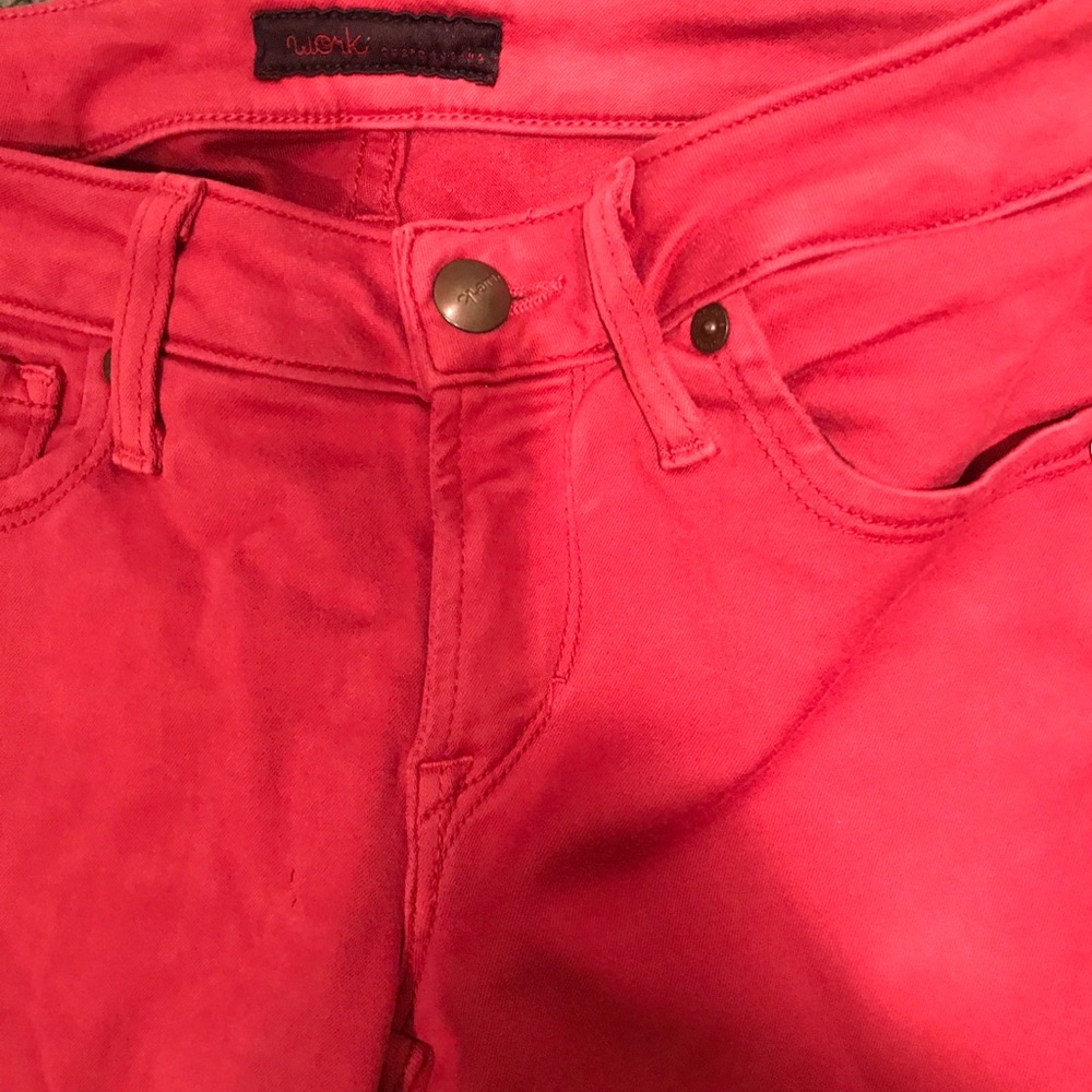 Berry colored jeans by Work Custom Jeans Size 25